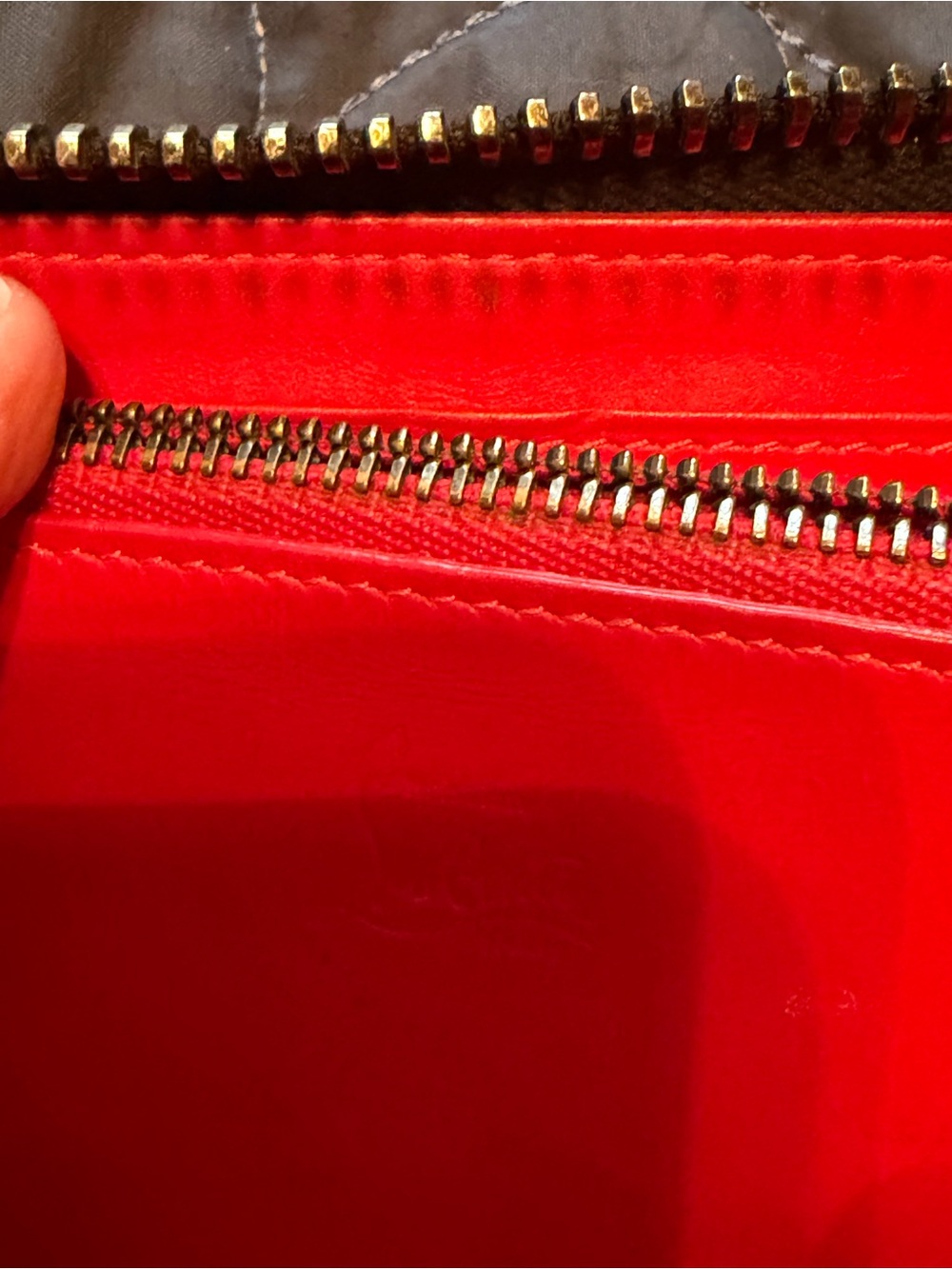 Christian Louboutin Embellished Zip-Around Wallets in Black and Blue - Picture 15 of 16